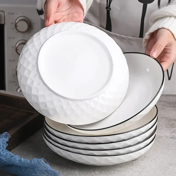 6pcs Ceramic Serving Plate Set