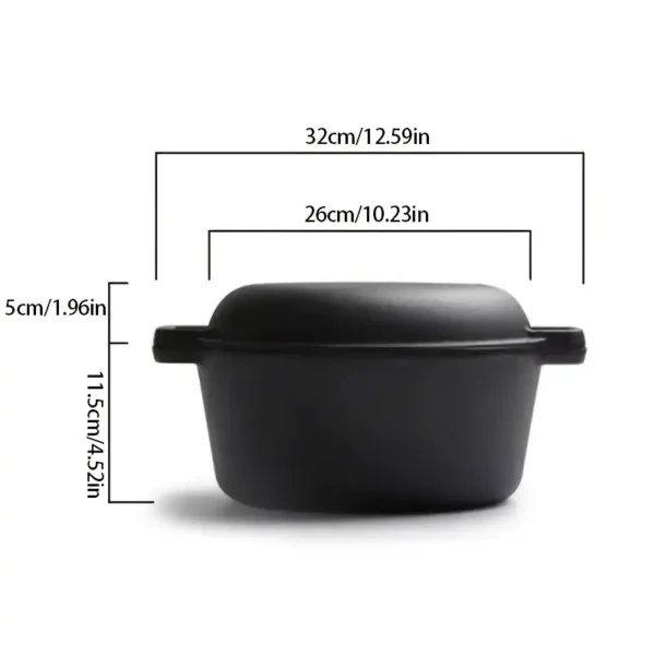 07bfd07c-187b-46b7-a228-25ffe8f38dd4 Cast Iron 2-in-1 Multifunctional Cooking and Baking Dish Set
