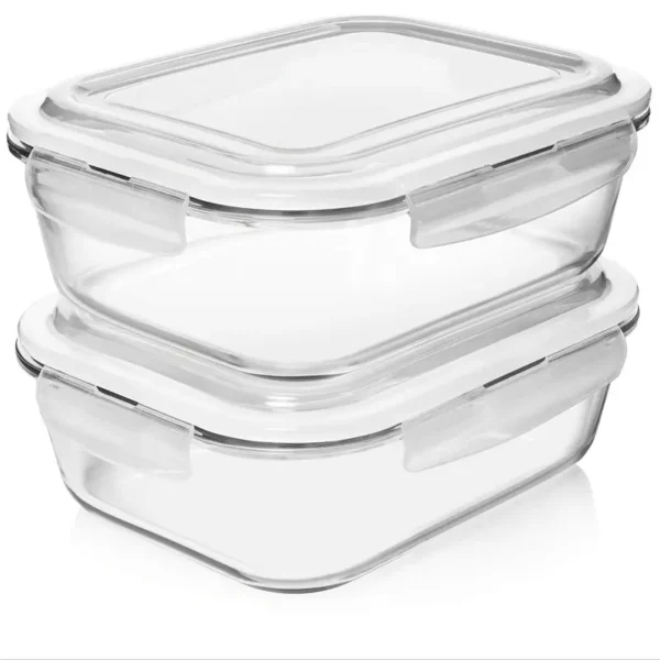 Two-pack 2260ml Large Glass Baking Dish