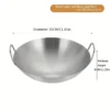 Large Stainless Steel Wok