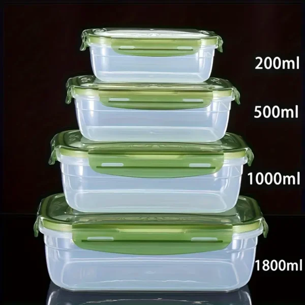 4pcs Set Microwave Safe Food Storage Containers