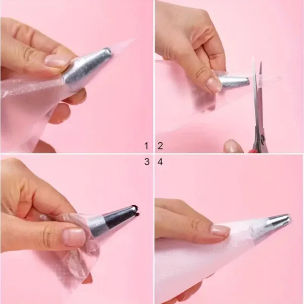 100pcs Thickened Disposable Piping Bags