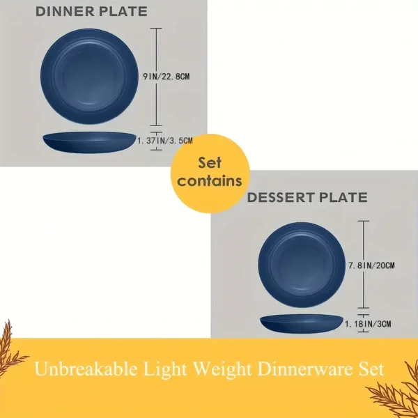 730b709c-7f35-4028-b7f8-c836e63b3515 16pcs Round Striped Dinnerware Set