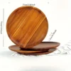 4pcs Wooden Plates