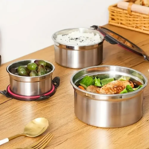 3pcs Food Containers with Vented Lids