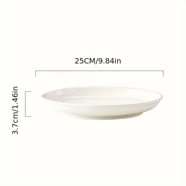 Large White Ceramic Plates