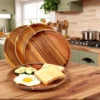 4pcs Wooden Plates