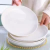 Large White Ceramic Plates