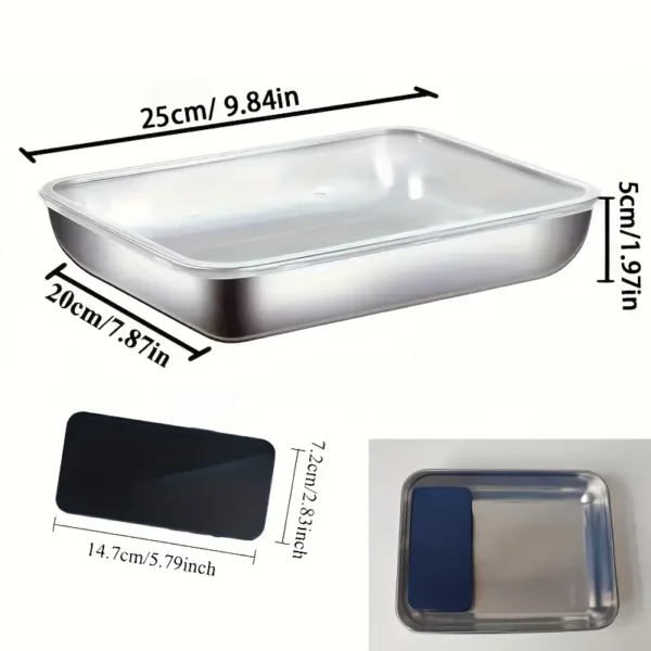 5pcs Stainless Steel Food Storage Set