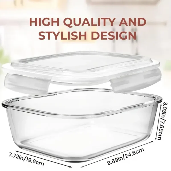 Two-pack 2260ml Large Glass Baking Dish